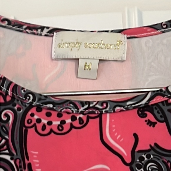 Simply Southern Elephant Print  Dress Size  Medium - Picture 3 of 6